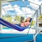 Bliss Hammocks 40" Wide Hammock in a Bag w/ Hand-woven Rope loops & Hanging Hardware, 220 Lbs Capacity BH-400-AC - alternate 4